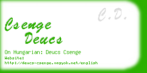 csenge deucs business card